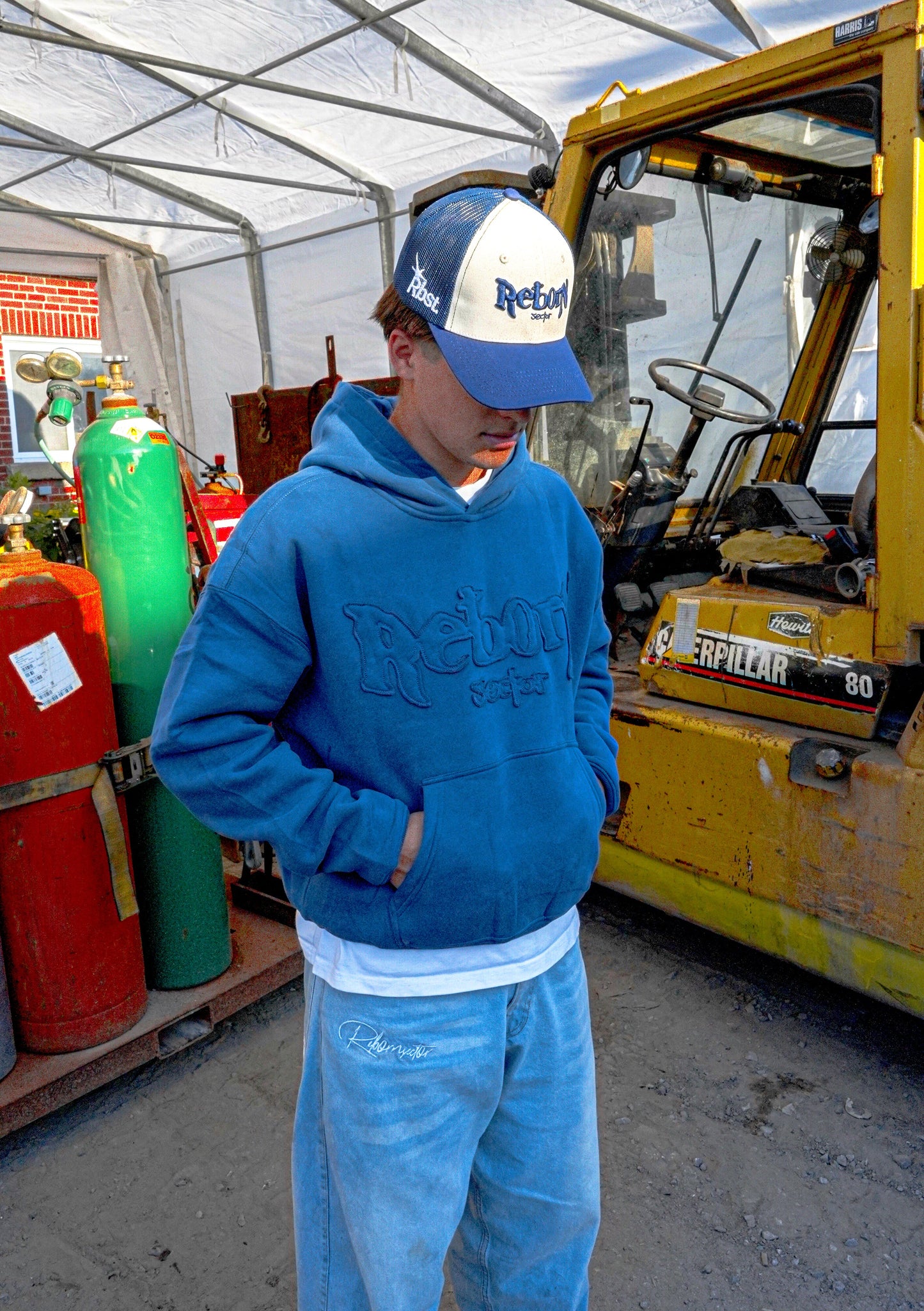 BLUE HOODIE Rebornsector