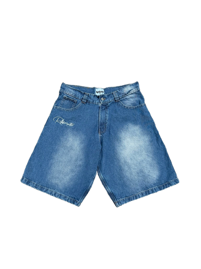 Blue denim Jorts