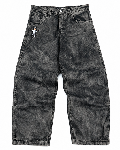 "ARCHIVE" DENIM PANTS - GRIS DÉLAVÉ