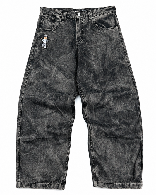 "ARCHIVE" DENIM PANTS - GREY