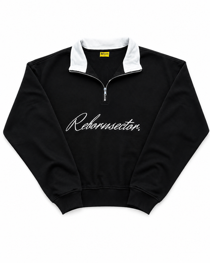 "ASCENT" QUARTER ZIP - BLACK