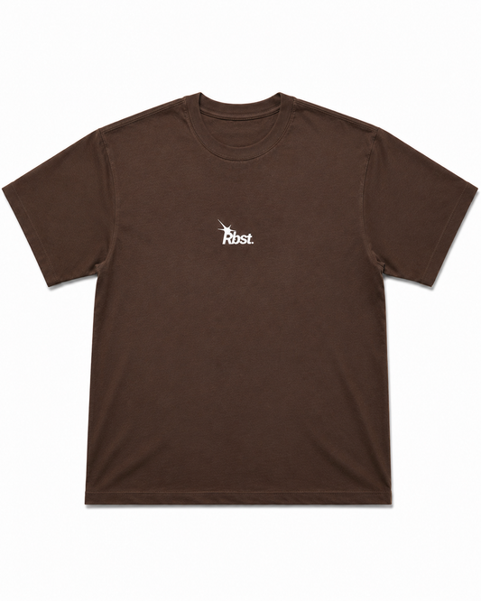 "ORIGIN" TEE - BROWN