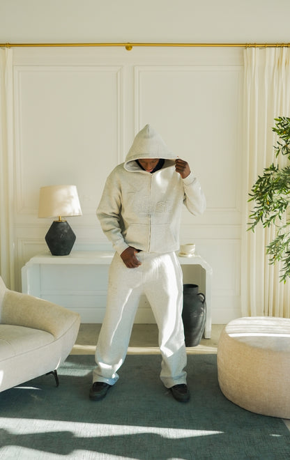 CORE ZIP HOODIE - GRIS