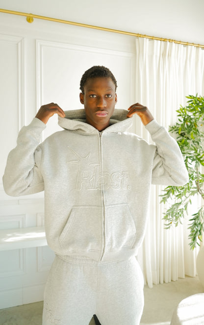 CORE ZIP HOODIE - GRIS