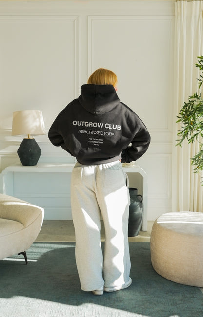 "OUTGROW" HOODIE - NOIR