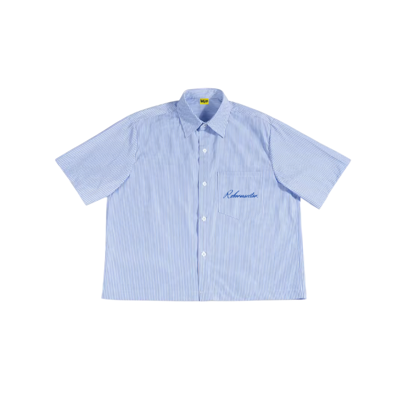 "RIVIERA" STRIPE SHIRT - BLEUE