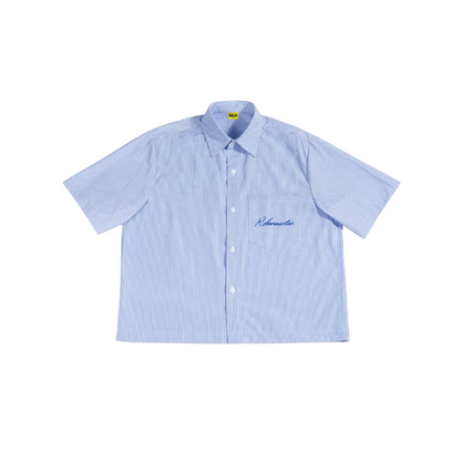 "RIVIERA" STRIPE SHIRT - BLEUE