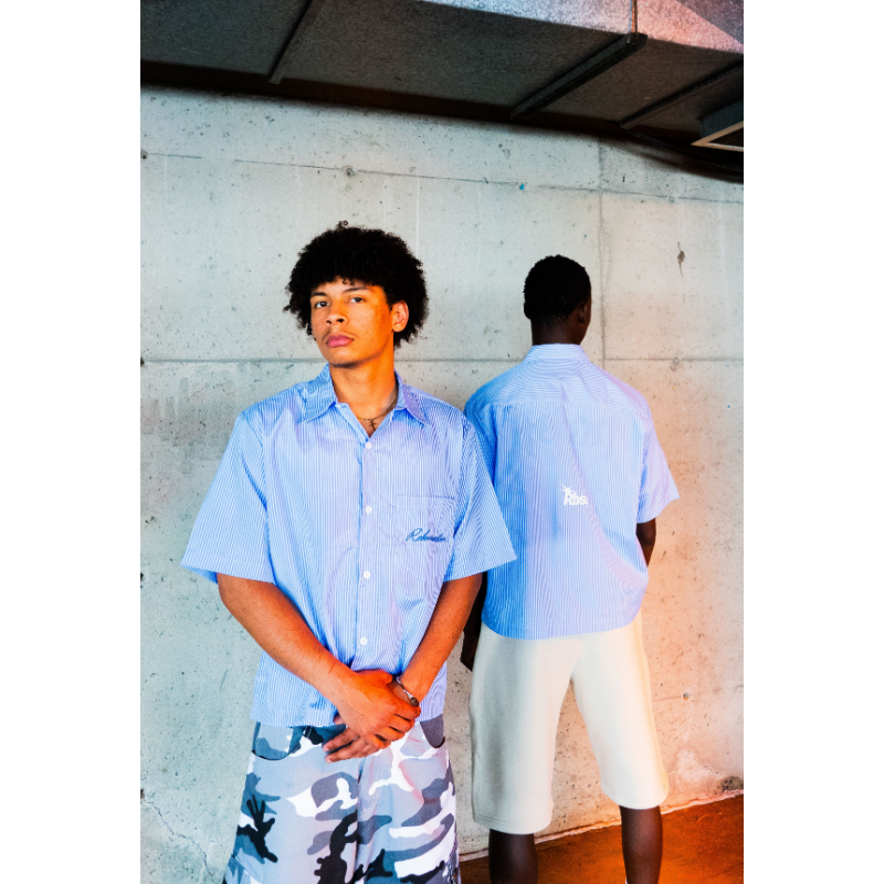 "RIVIERA" STRIPE SHIRT - BLEUE