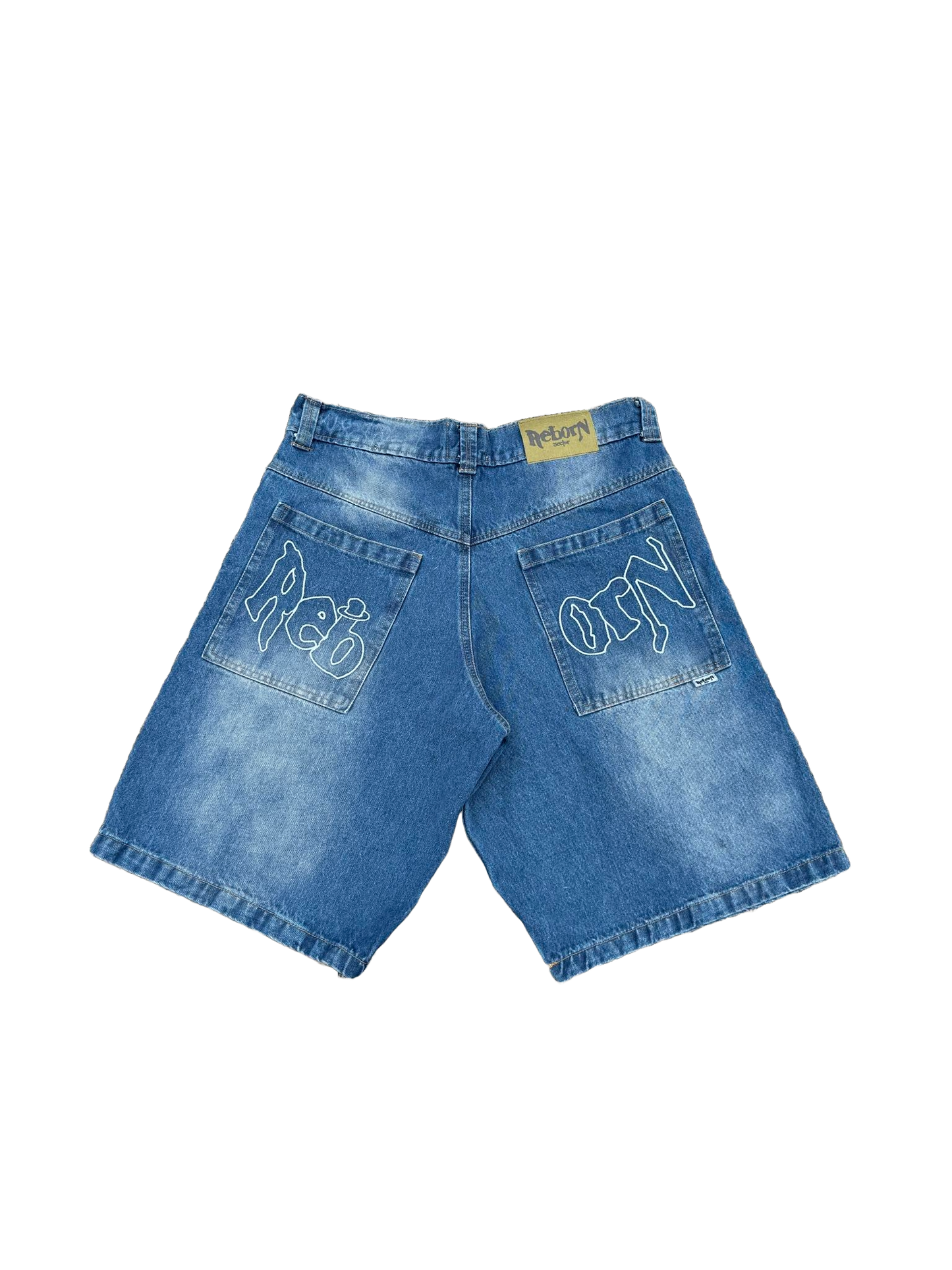 Blue denim Jorts